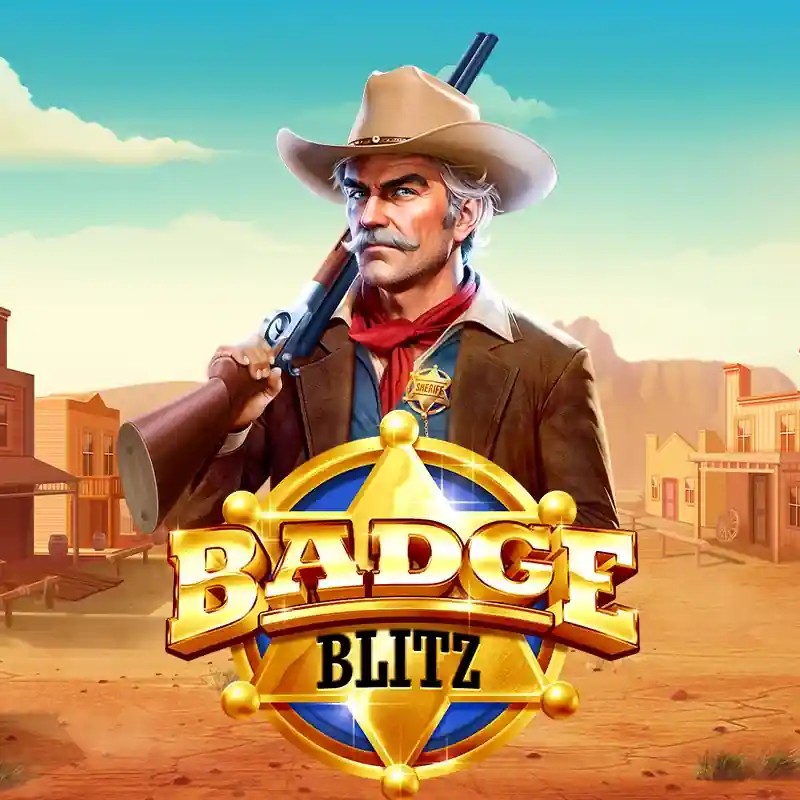 Badge Blitz logo by Pragmatic Play Spinsy Casino