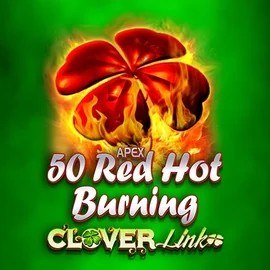 50 Red Hot Burning Clover Links by Novomatic, showcased at spinsy-casino.eu.com – game logo