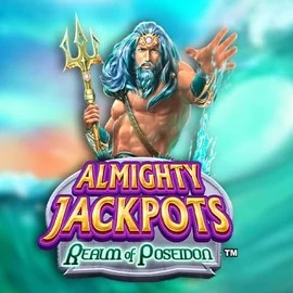 Almighty Jackpots – Realm of Poseidon logo by Novomatic Spinsy Casino