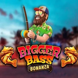 Bigger Bass Bonanza online game logo by Pragmatic Play on spinsy-casino.eu.com