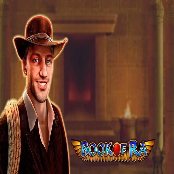 Book of Ra online game logo by Greentube on spinsy-casino.eu.com