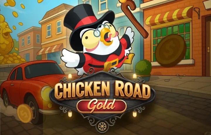 Chicken Road Gold slot icon by InOut, available at Spinsy Casino