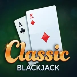 Classic Blackjack logo by Red Tiger Gaming at Spinsy Casino