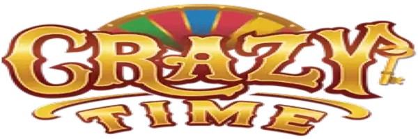 Crazy Time slot logo by Evolution at Spinsy Casino
