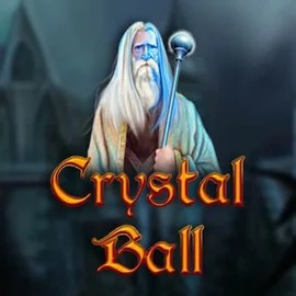 Crystal Ball slot logo by Gamomat at Spinsy Casino