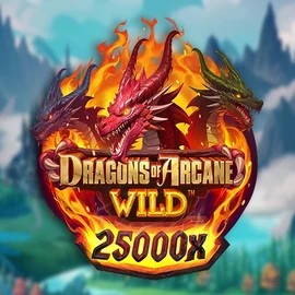 Dragons of Arcane Wild casino game by Foxium – featured logo at Spinsy Casino