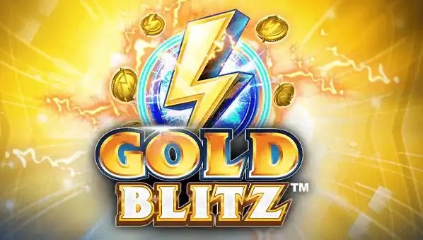 Gold Blitz slot logo by Fortune Factory Studios at Spinsy Casino