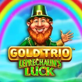 Gold Trio Leprechaun's Luck slot visual from Playtech available on spinsy-casino.eu.com
