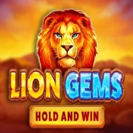 Lion Gems Hold and Win logo by Playson at Spinsy Casino