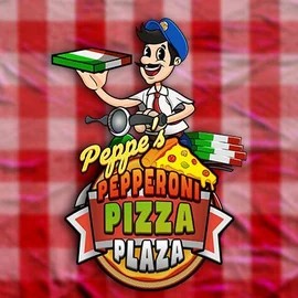 Peppe’s Pepperoni Pizza Plaza logo by Pragmatic Play at Spinsy Casino