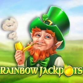 Rainbow Jackpots online game logo by Red Tiger Gaming on spinsy-casino.eu.com
