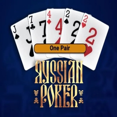 Russian Poker by OneTouch Games, showcased at spinsy-casino.eu.com – game logo