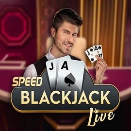 Speed Blackjack online game logo by Pragmatic Play on spinsy-casino.eu.com