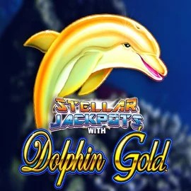 Official Jackpots logo: Dolphin Gold with Stellar Jackpots by Lightning Box Game at Spinsy Casino
