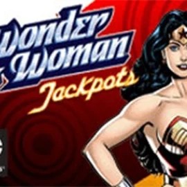 Wonder Woman Jackpots casino game by Amaya – featured logo at Spinsy Casino